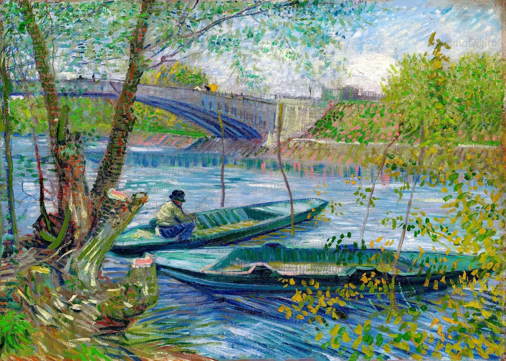 Vincent van Gogh - Fishing in Spring, The Pont de Clichy, Asnières
