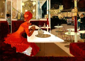 Fernand Lungren - In the Café