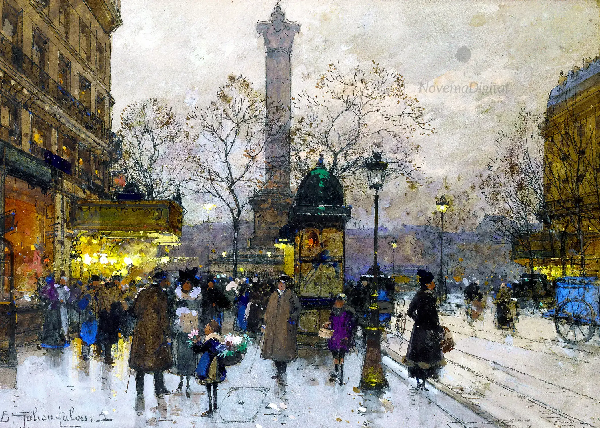 Eugène Galien Laloue - La Bastille