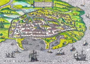 Georg Braun - Map of Alexandria