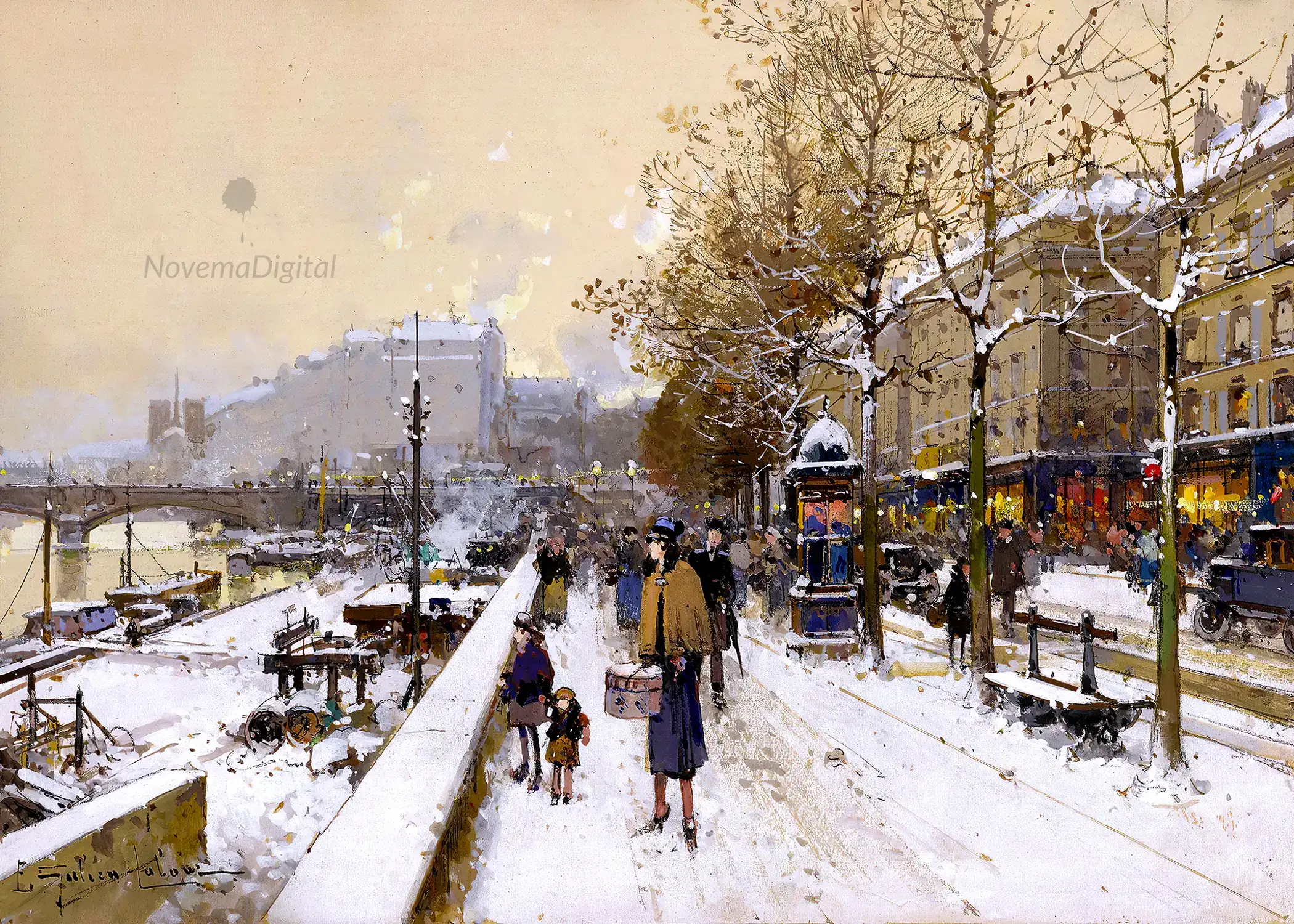 Eugène Galien-Laloue - Quai des Célestins