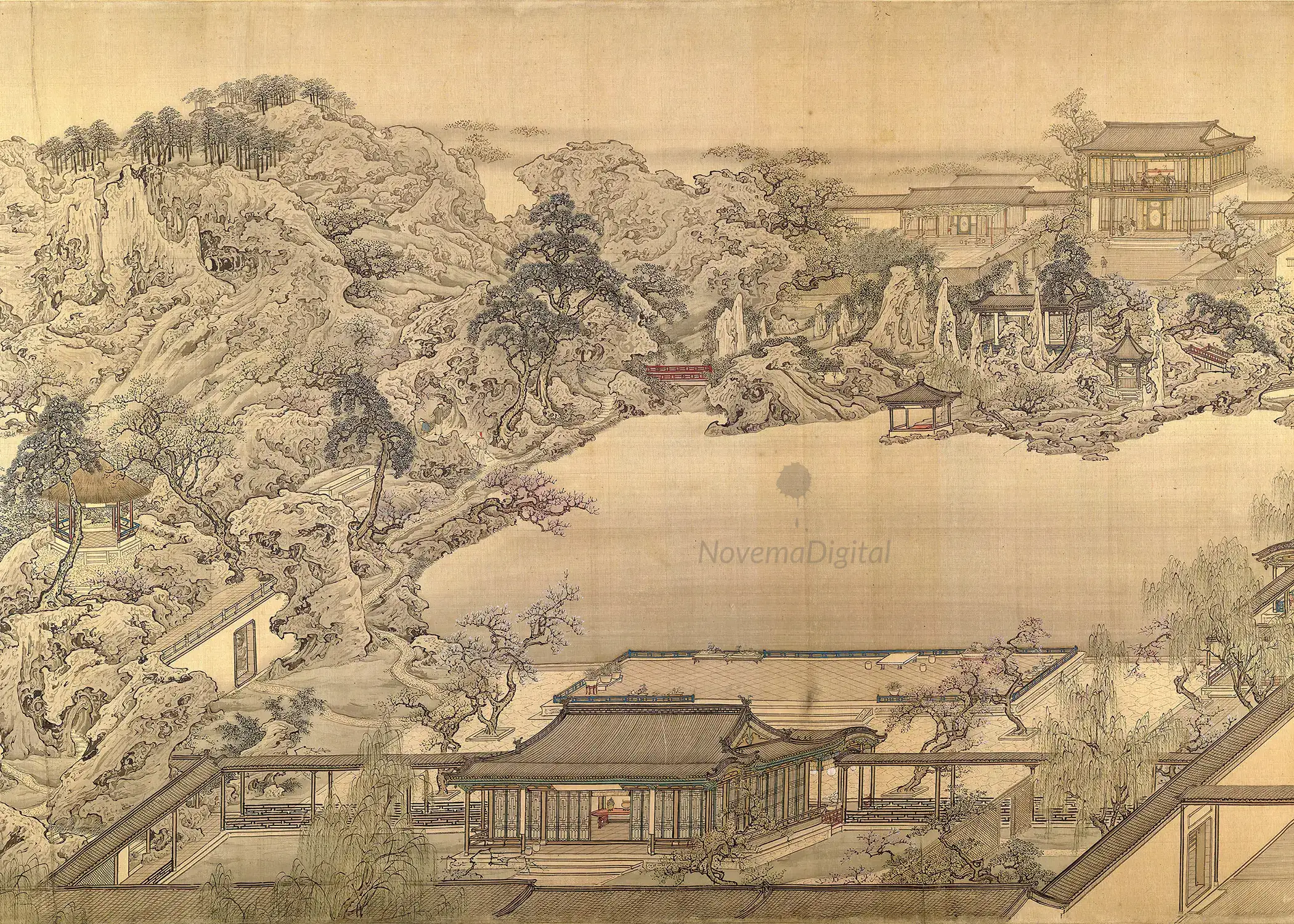 Yuan Jiang - View of a Garden Villa
