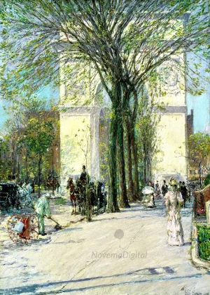 Childe Hassam – Washington Arch, Spring
