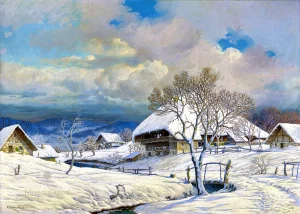 Karl Hauptmann - Winter Landscape