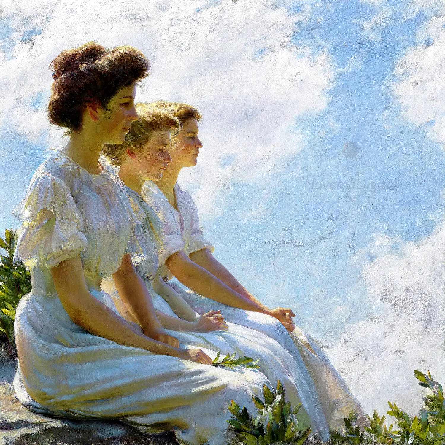 Charles Courtney Curran - On the Heights (c.1909)