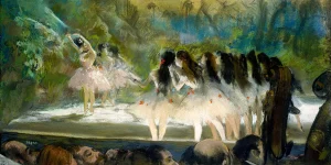 Edgar Degas - Ballet at the Paris Opéra (1877)
