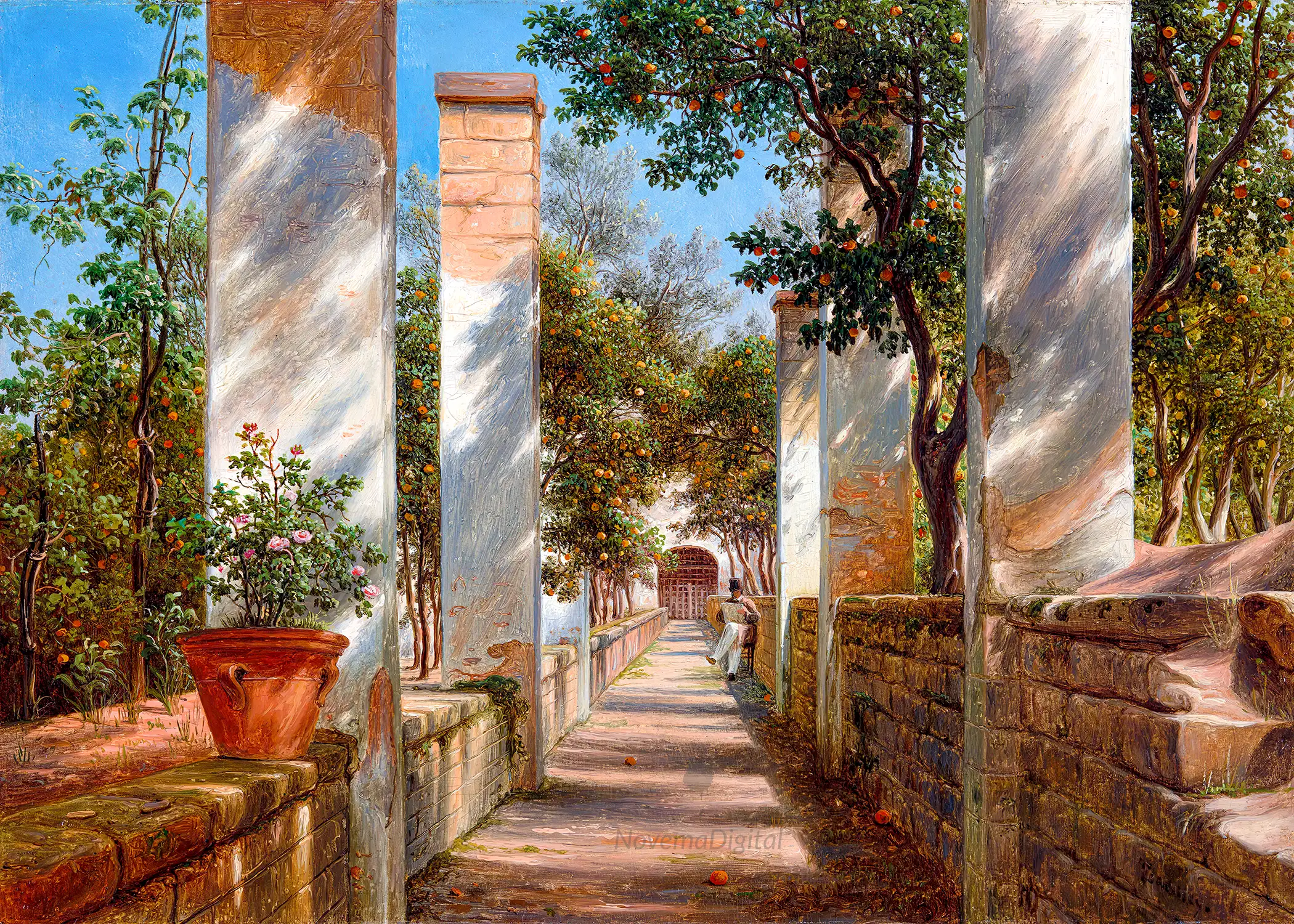 Thomas Fearnley - Pergola with Oranges (c.1834)