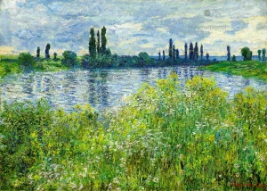 Claude Monet - Banks of the Seine, Vétheuil (1880)