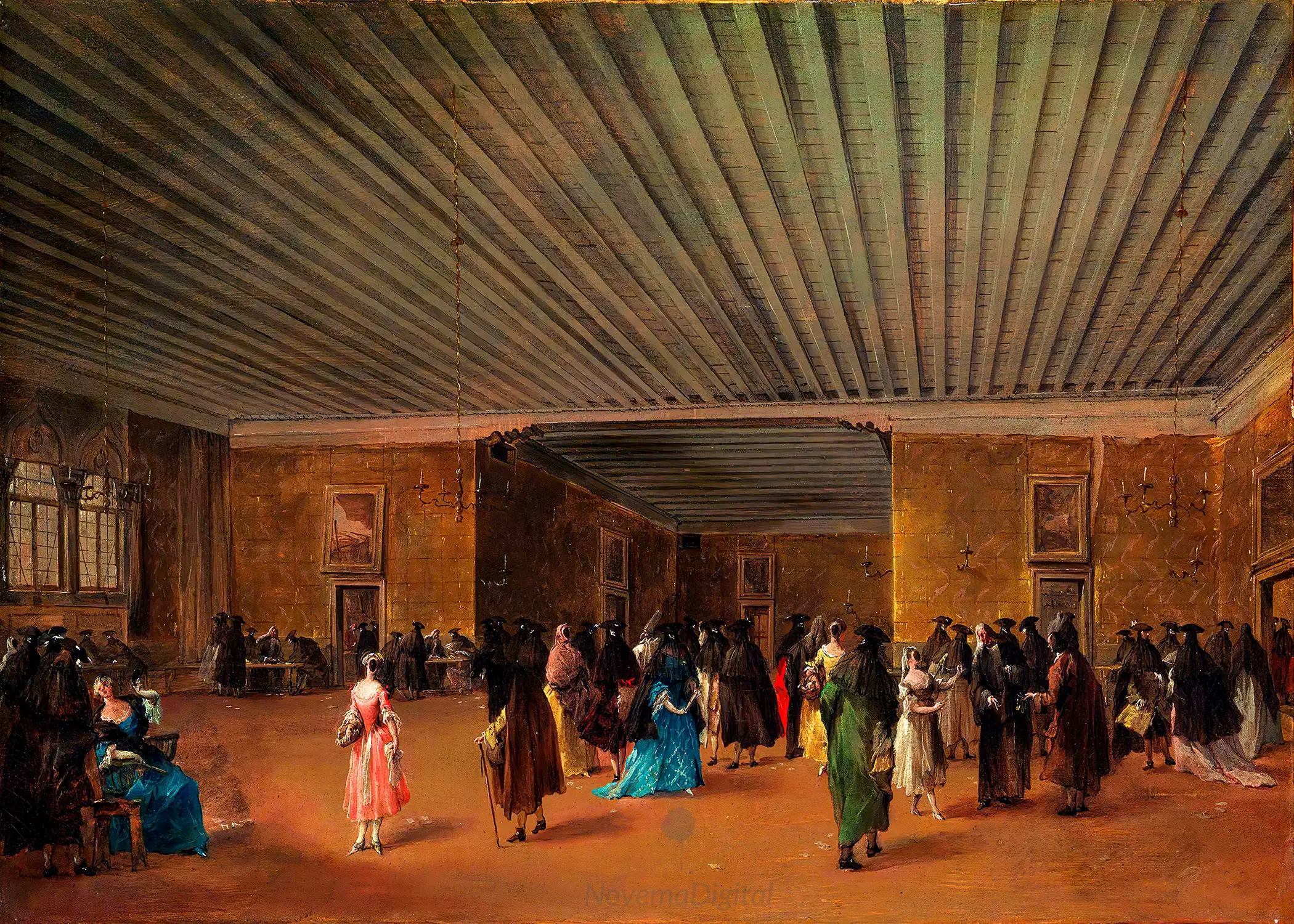 Francesco Guardi - The Ridotto Pubblico at Palazzo Dandolo (1700s)