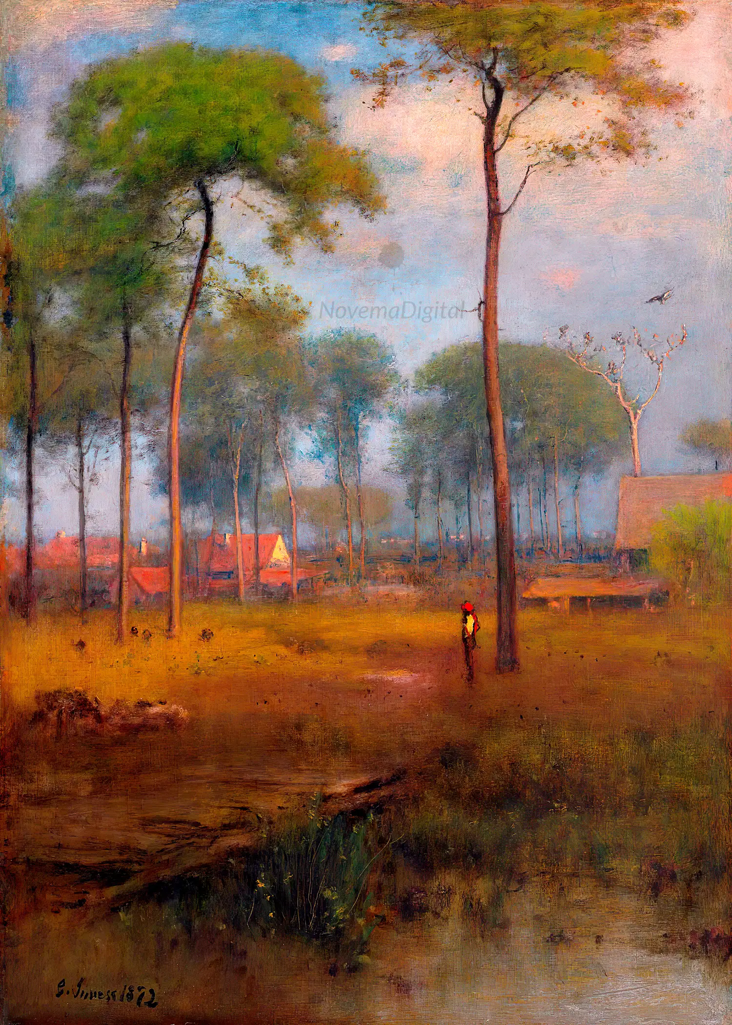 George Inness - Early Morning, Tarpon Springs (1892)