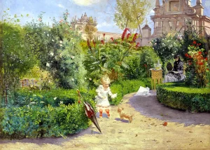 Hugo Birger - The Murillo Gardens, Seville (1882)