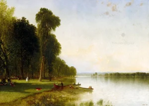 John Frederick Kensett - Summer Day on Conesus Lake (1870)
