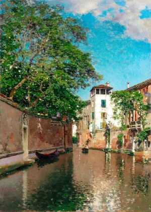 Martin Rico y Ortega - Canal in Venice (1880s)
