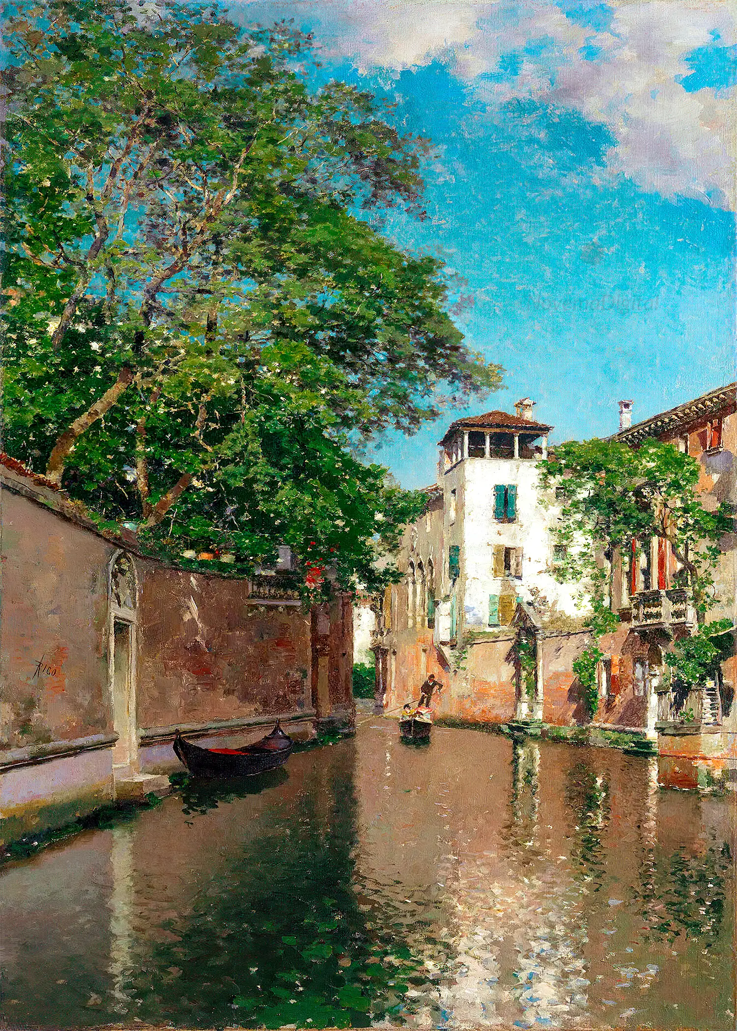 Martin Rico y Ortega - Canal in Venice (1880s)