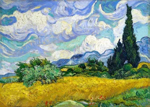 Vincent van Gogh - Wheat Field with Cypresses (1889)