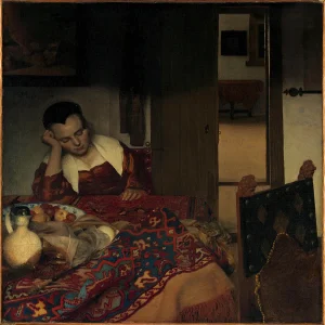 Johannes Vermeer - A Maid Asleep (1656-1657)