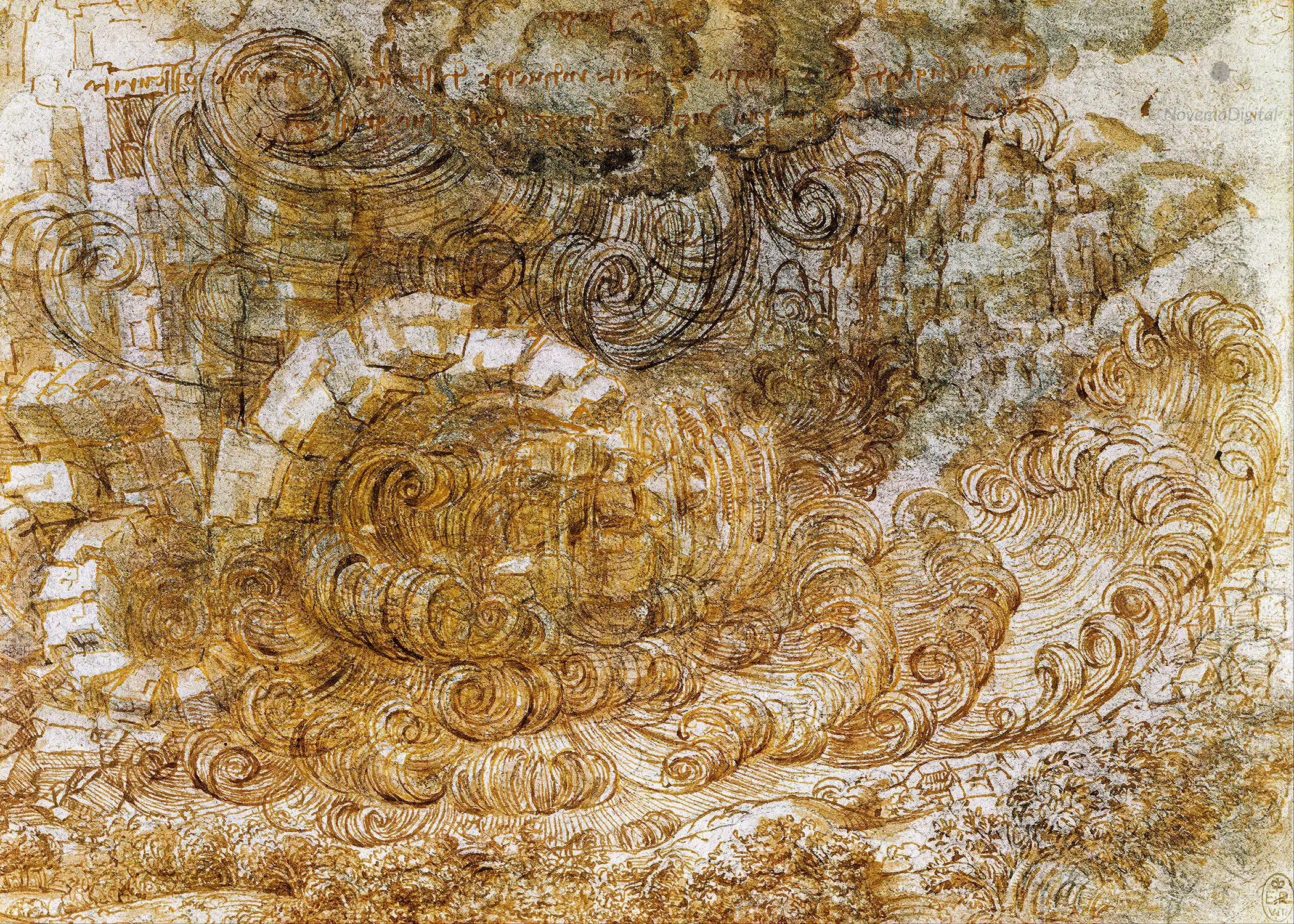 Leonardo da Vinci - A Deluge (1518)