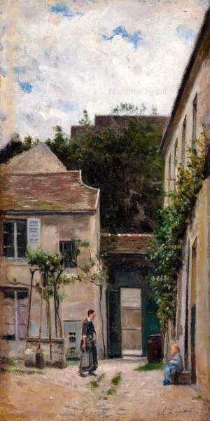 Stanislas Lépine - The Courtyard (c.1880)