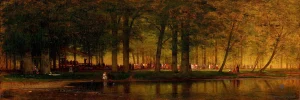 Worthington Whittredge - The Camp Meeting (1874)