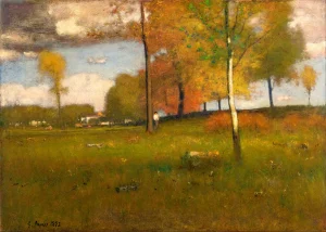 George Inness - Near the Village, October (1892)