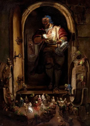 William Bell Scott - The Butler’s Surprise on All Hallows Eve (1811-1890)