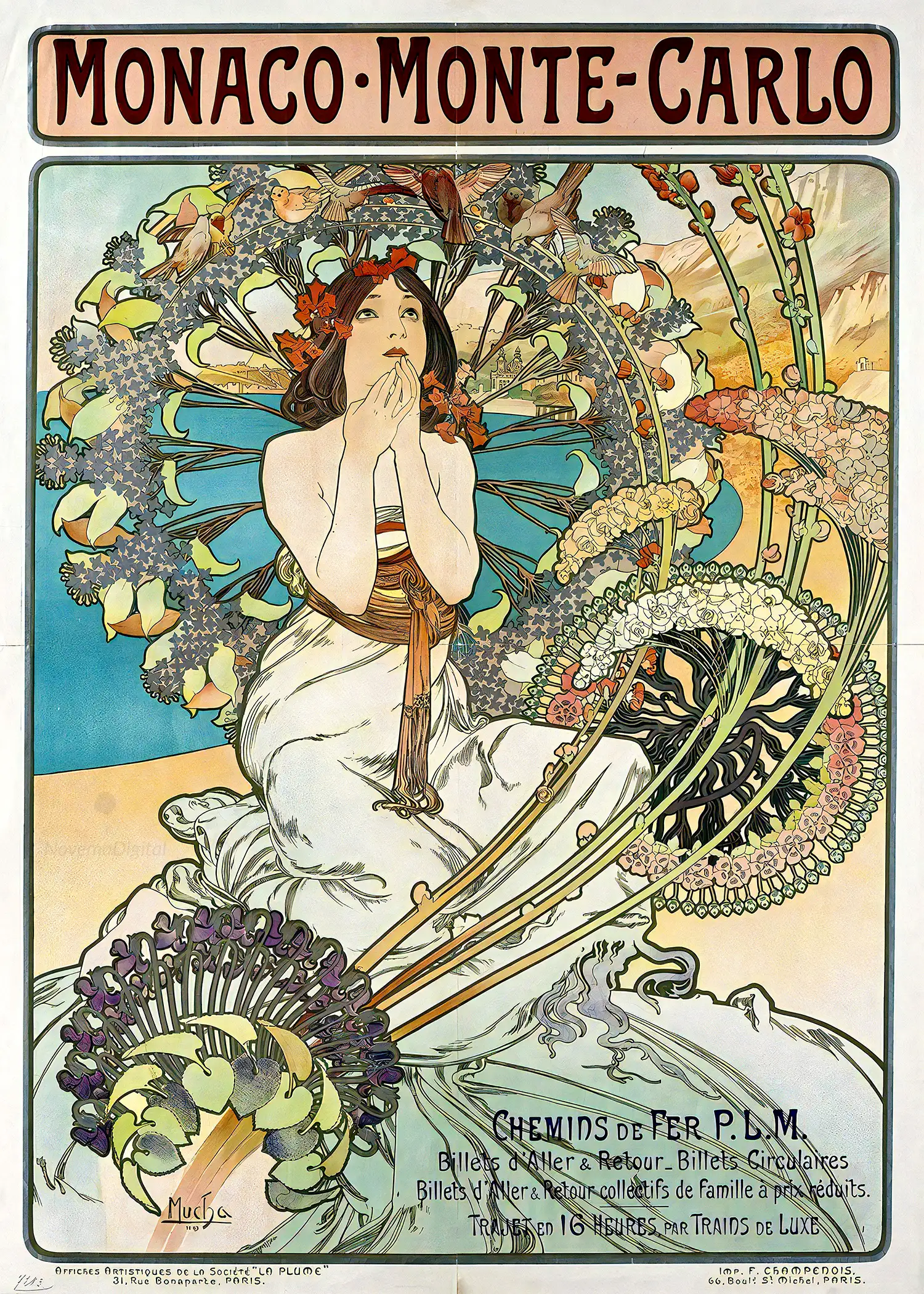 Alphonse Mucha – Monaco, Monte Carlo (1896)