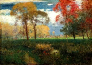 George Inness - Sunny Autumn Day (1892)