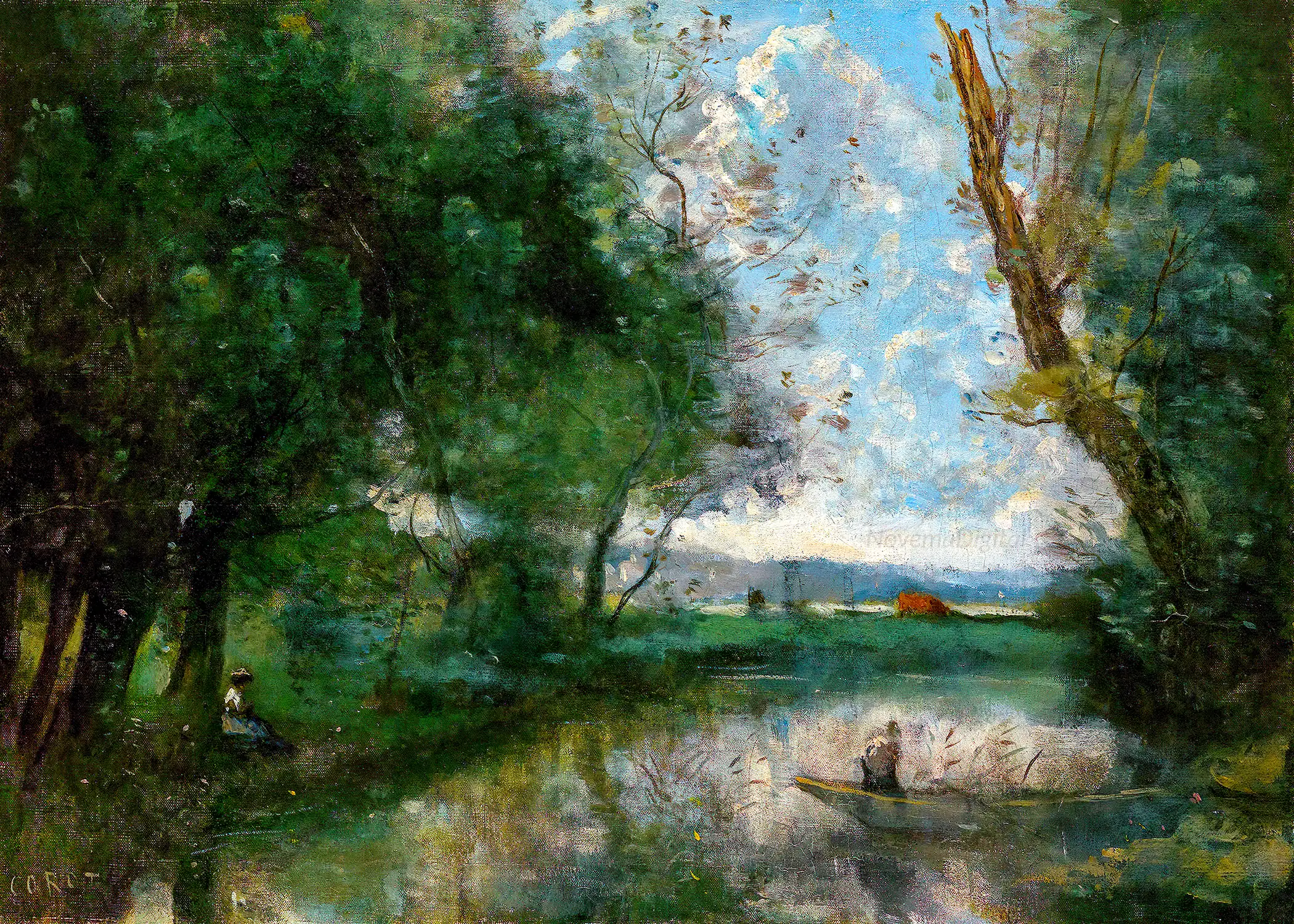 Jean Baptiste Camille Corot - Landscape (c.1865)