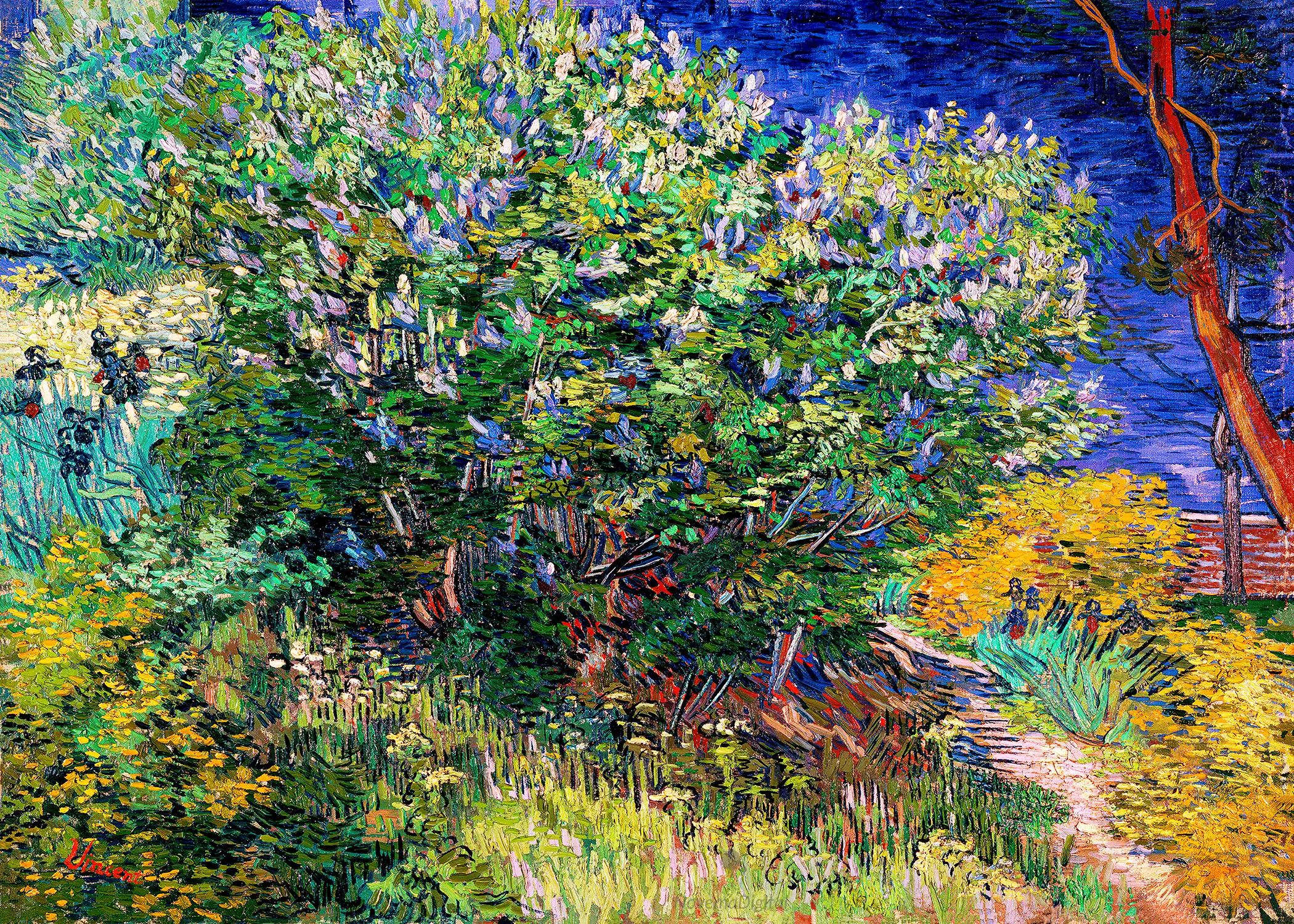 Vincent van Gogh - Lilac Bush (1889)