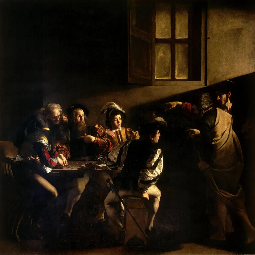 Caravaggio - The Calling of Saint Matthew (1599-1600)