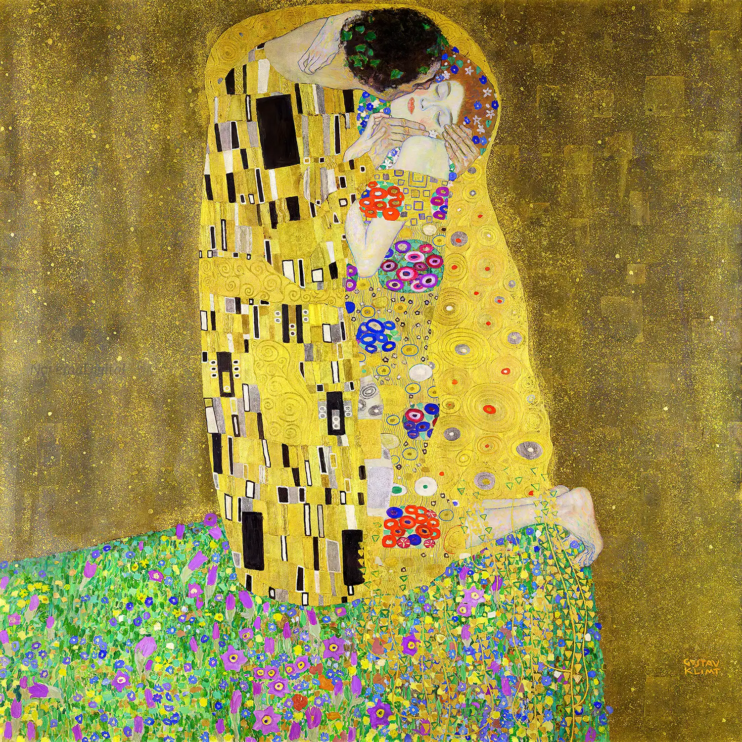 Gustav Klimt - The Kiss (1907-1908)