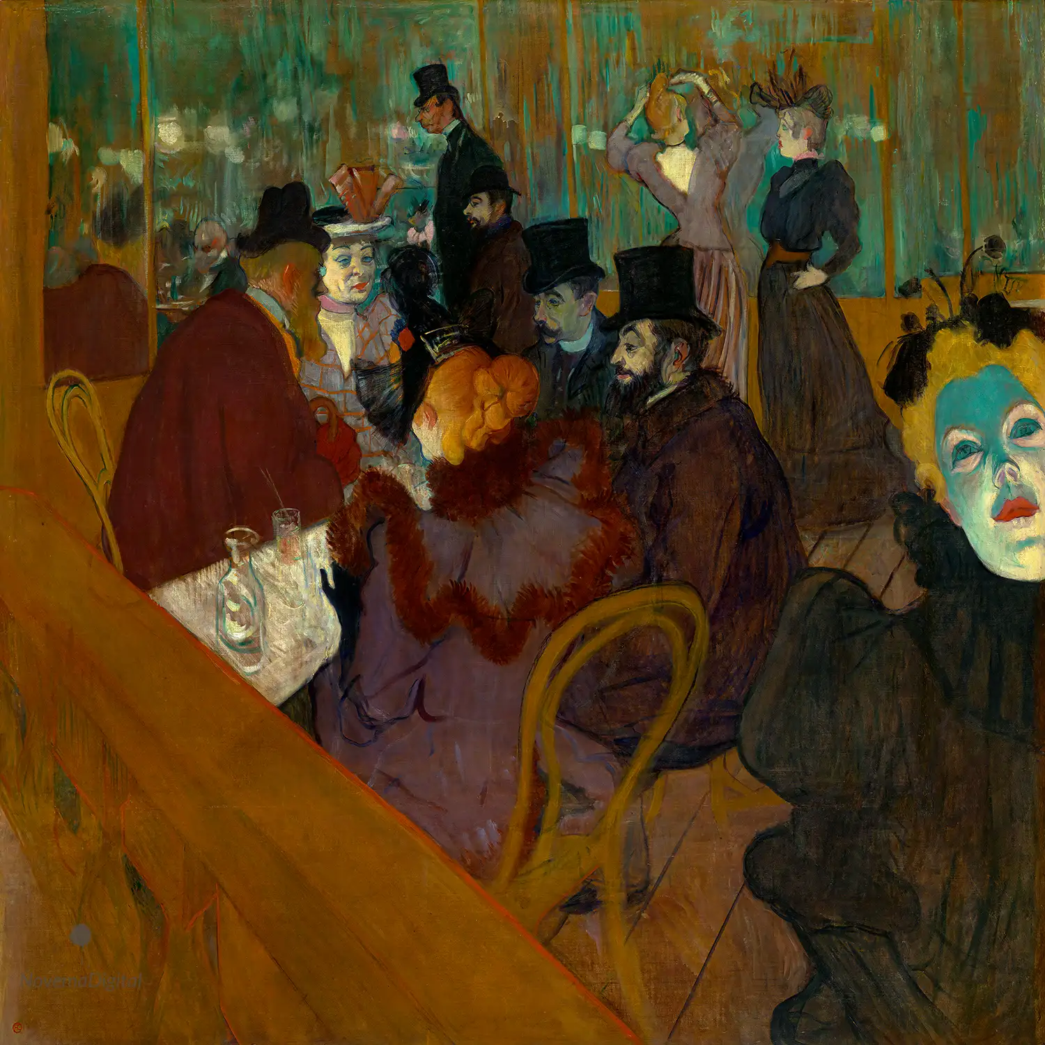 Henri de Toulouse-Lautrec - At the Moulin Rouge (c.1892)