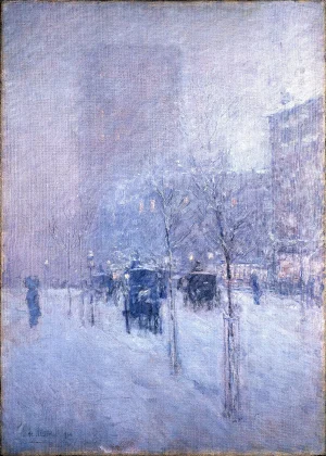 Childe Hassam - Late Afternoon, New York, Winter (c.1900)