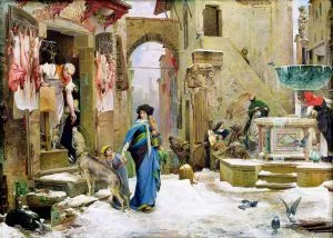 Luc-Olivier Merson - Le Loup d'Aggubio (1877)