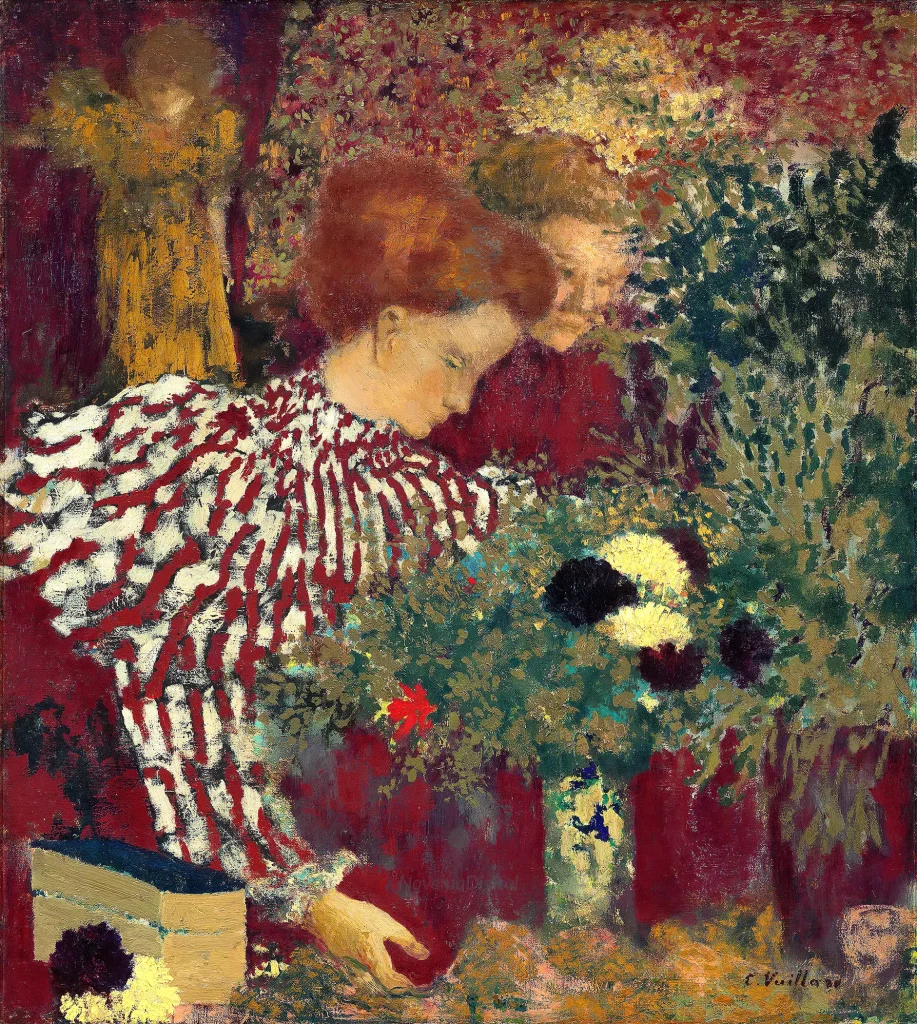 Edouard Vuillard - Woman in a Striped Dress (1895)