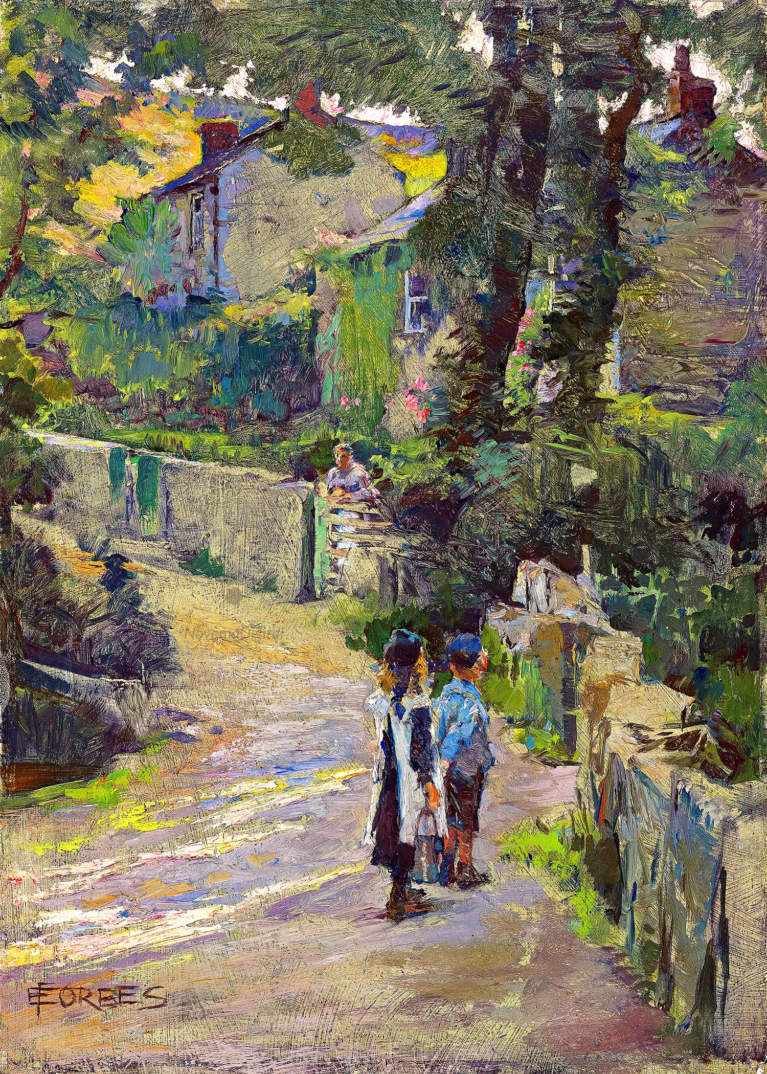 Elizabeth Adela Forbes - Off To School (1859-1912)