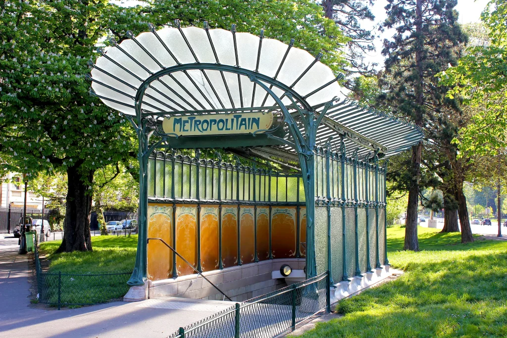 Porte Dauphine Subway by Hector Guimard Paris