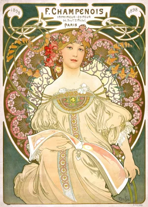 Alphonse Mucha - Rêverie (1897)