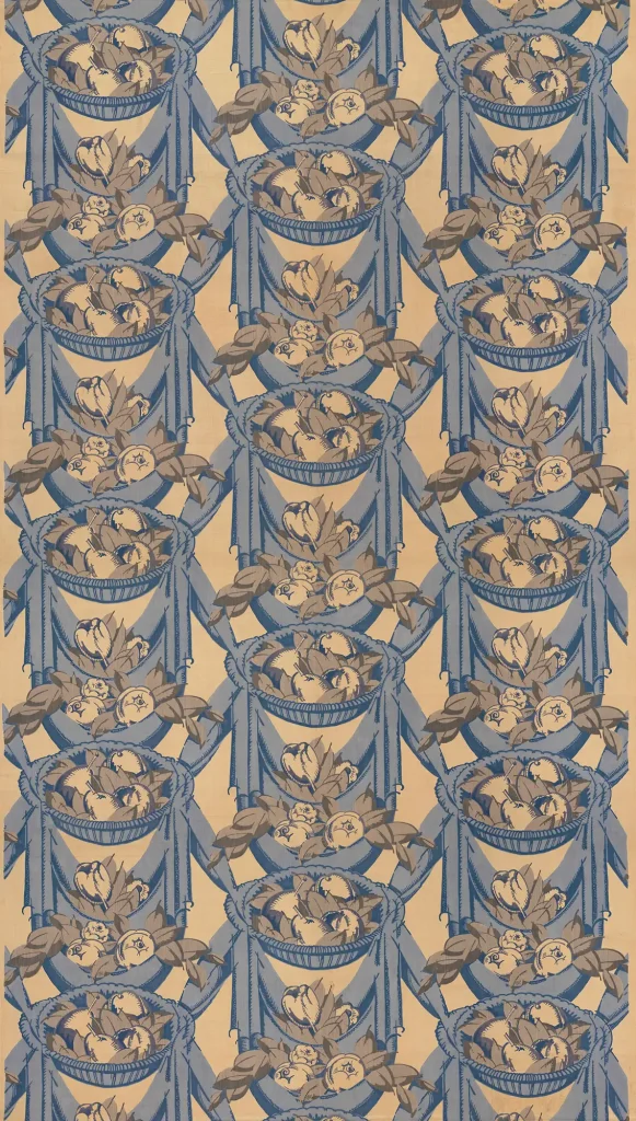 André Mare - Rose pattern textile (c.1919)