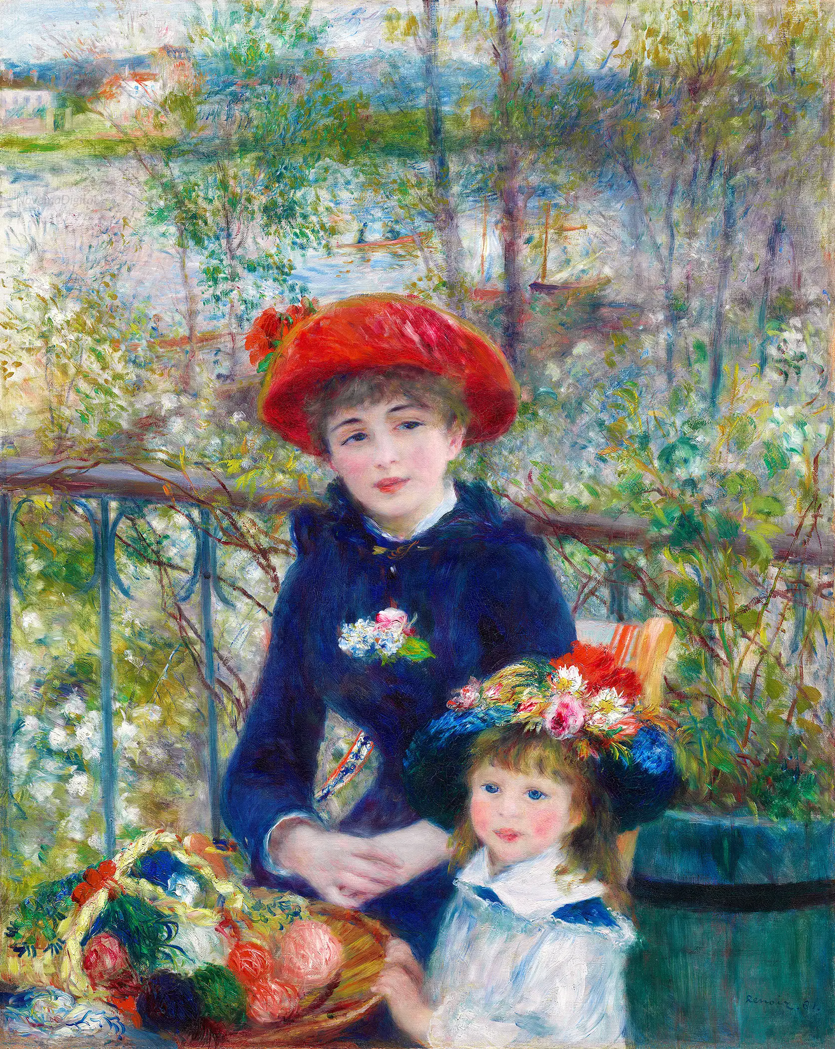 Auguste Renoir - Two Sisters (On the Terrace) (1881)