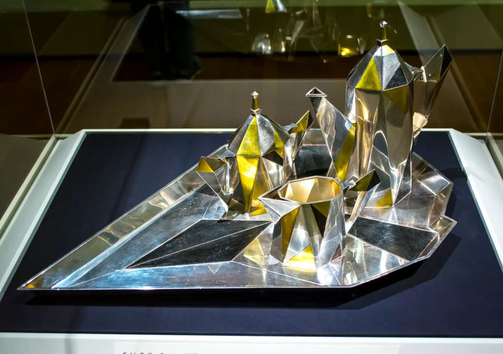 Erik Magnussen - Cubist silver Jazz Age coffee service (1927)