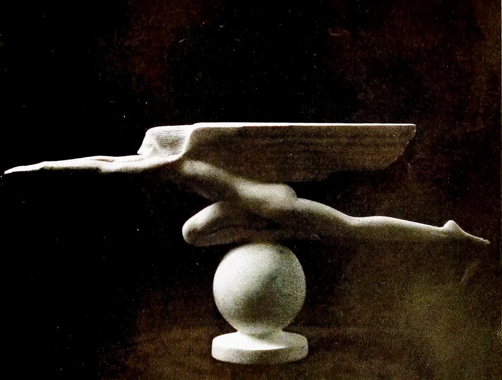 Harriet Whitney Frishmuth - Speed, design for a radiator ornament (1925)