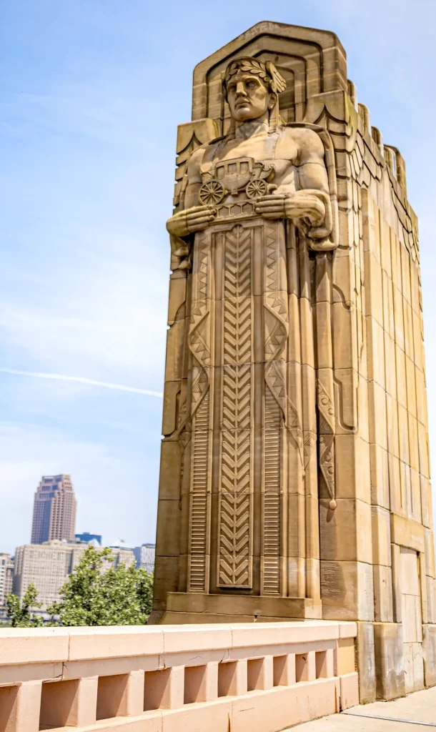 Henry Hering and Frank Walker - Guardian of Traffic, Hope Memorial Bridge, Cleveland (1932)
