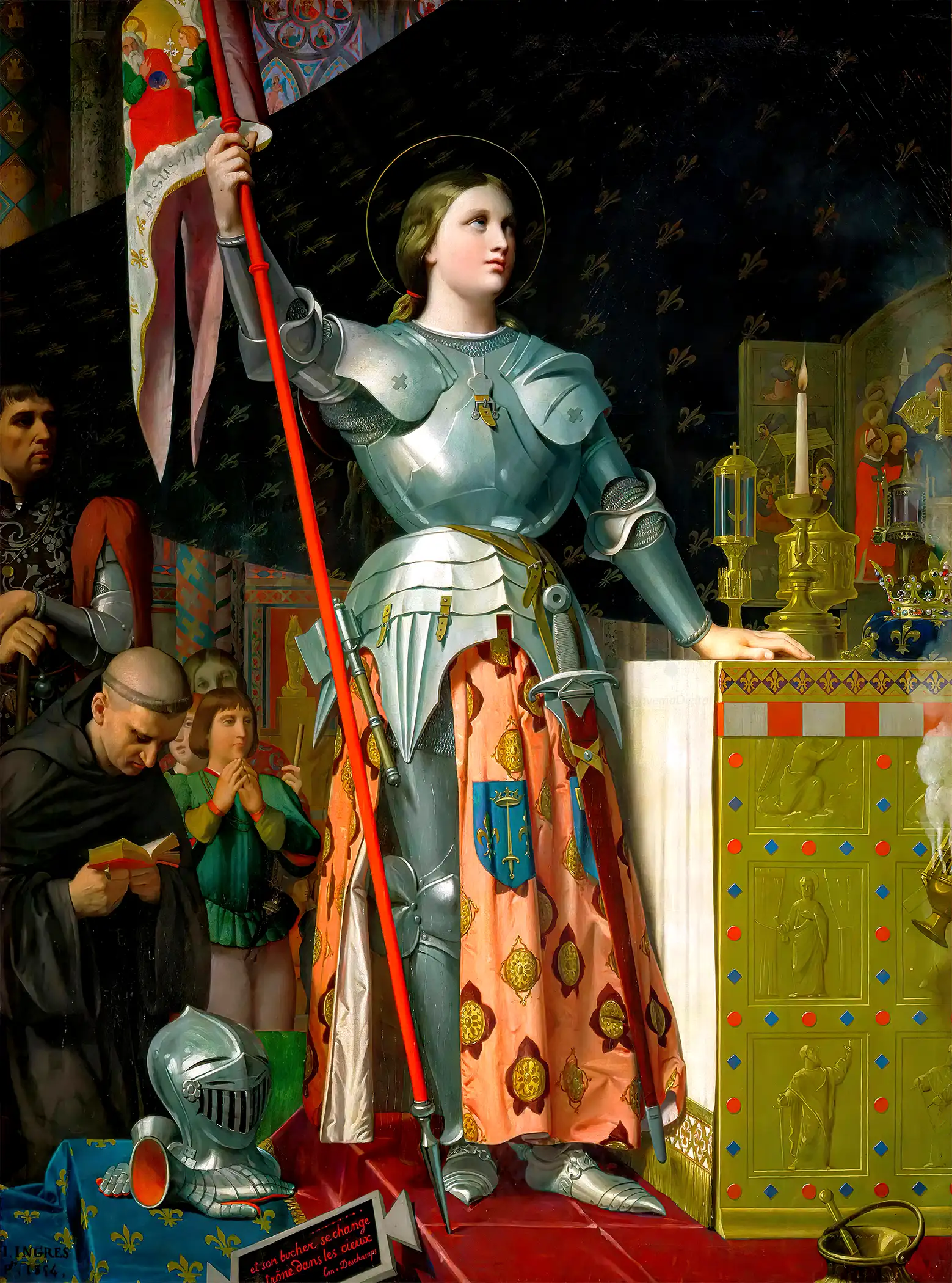 Jean Auguste Dominique Ingres - Joan of Arc at the Coronation of Charles VII (1854)