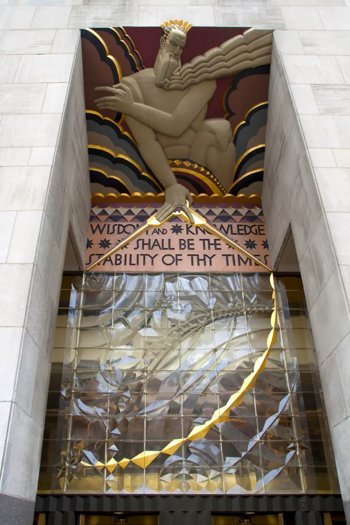 Lee Lawrie - Wisdom, Rockefeller Center (1933)
