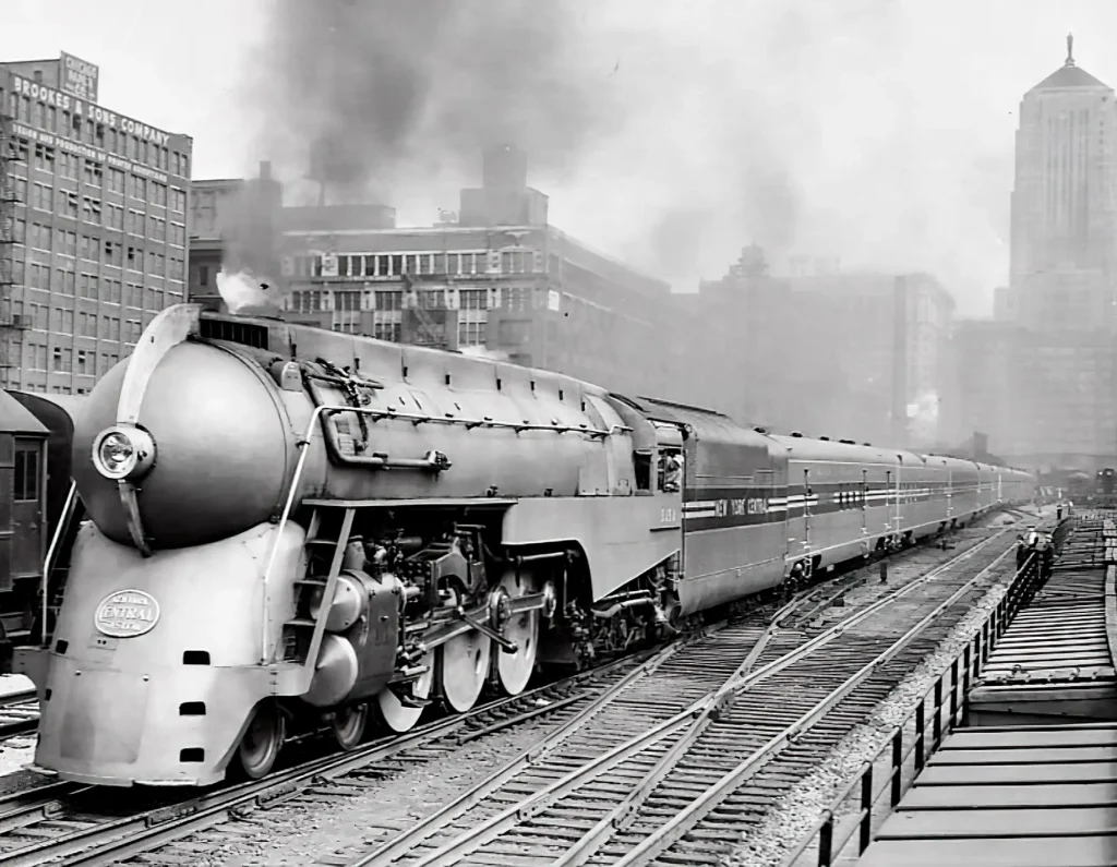 New York Central's 20th Century Limited Hudson 4-6-4 Streamlined locomotive (c.1939)