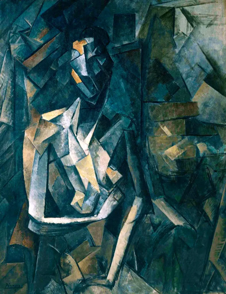 Pablo Picasso - Figure dans un Fauteuil (1909-1910)