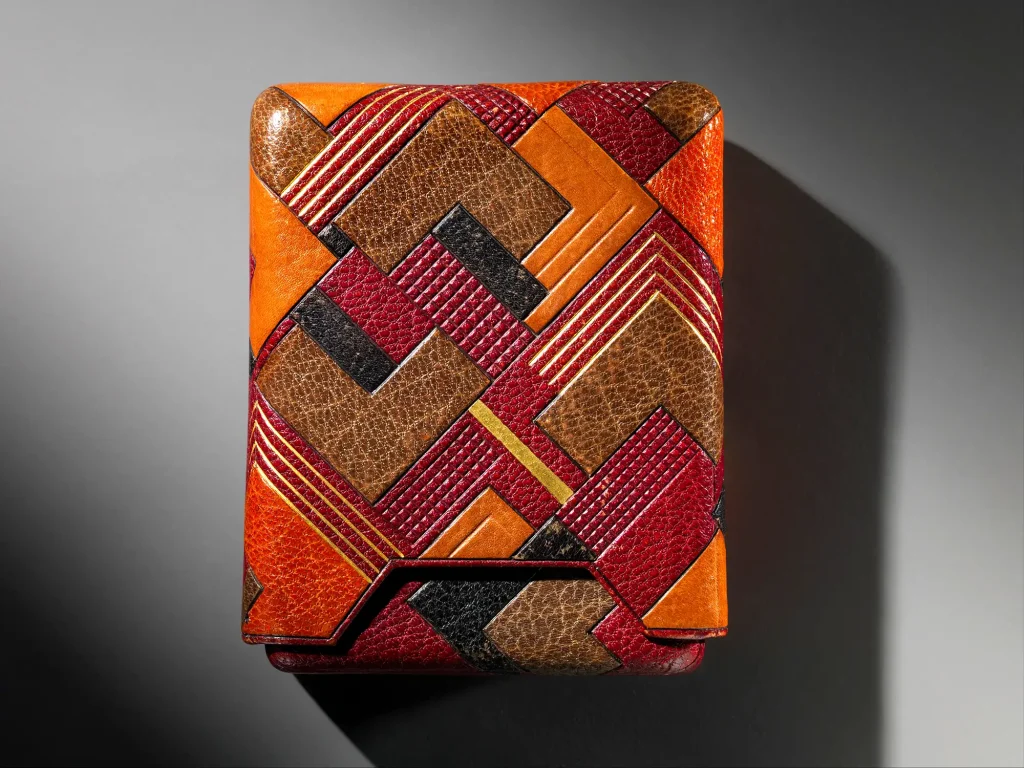 Pierre Legrain - Leather & gold leaf cigarette case (1922)