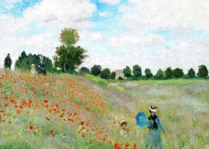 Claude Monet - The Poppy Field near Argenteuil (1873)