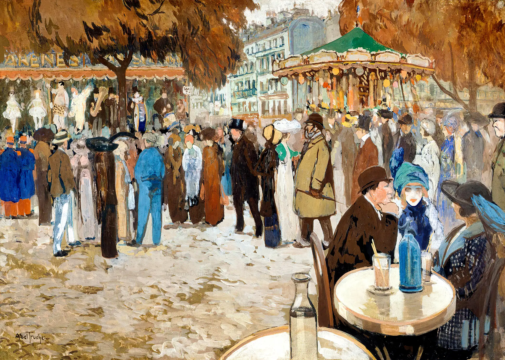 Louis Abel-Truchet - Fun Fair, Boulevard de Clichy (c.1910)